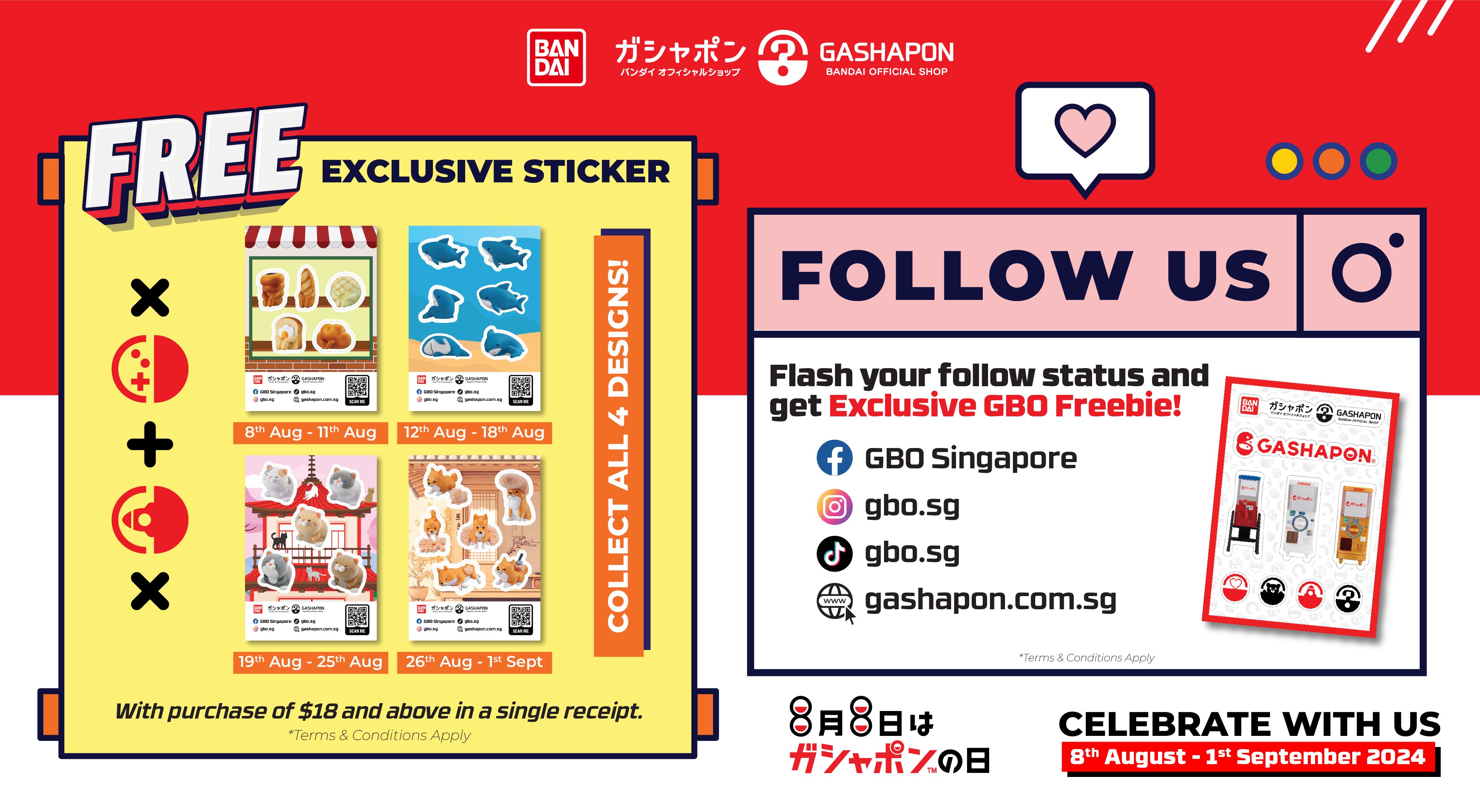 Celebrate 8.8 Gashapon Day with Gashapon Bandai Official! 